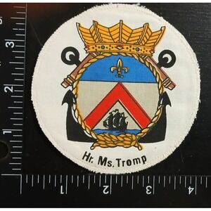 Battleship Dutch Hr Ms Tromp Cruiser Ship BATTLE SHIP PATCH RARE